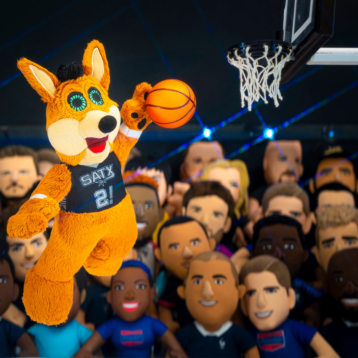 San Antonio Spurs Coyote 10&quot; Mascot Plush Figure (Statement Uniform)