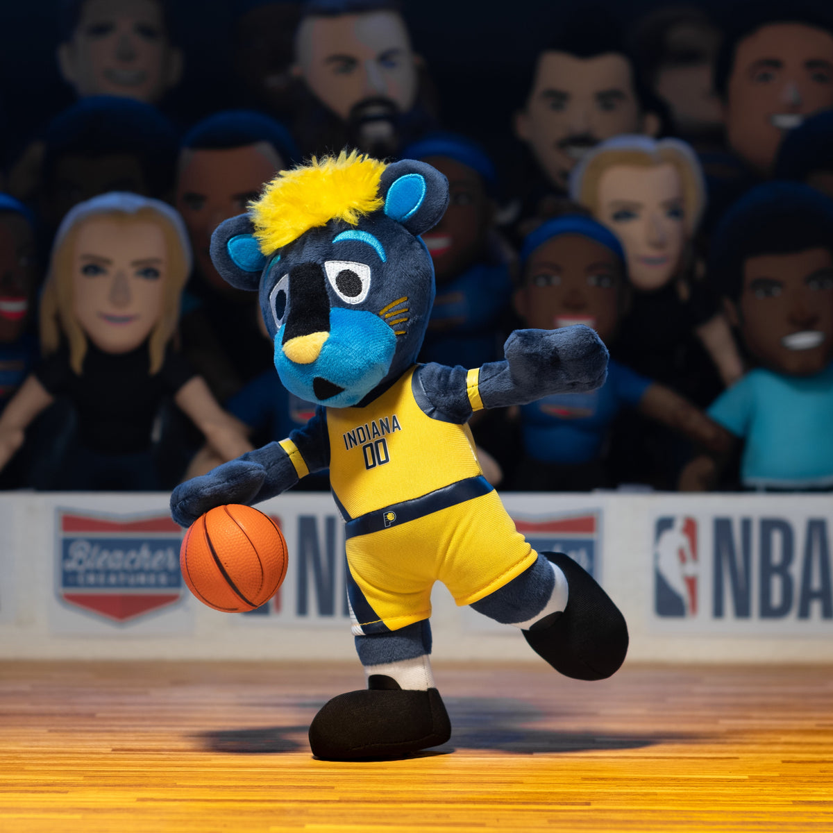 Indiana Pacers Boomer Mascot Bundle: 10&quot; Plush Figure &amp; Kuricha Plushie