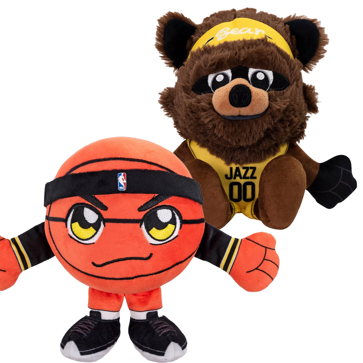 Utah Jazz Kuricha Bundle: Jazz Bear &amp; Jazz Basketball Kuricha Plushies