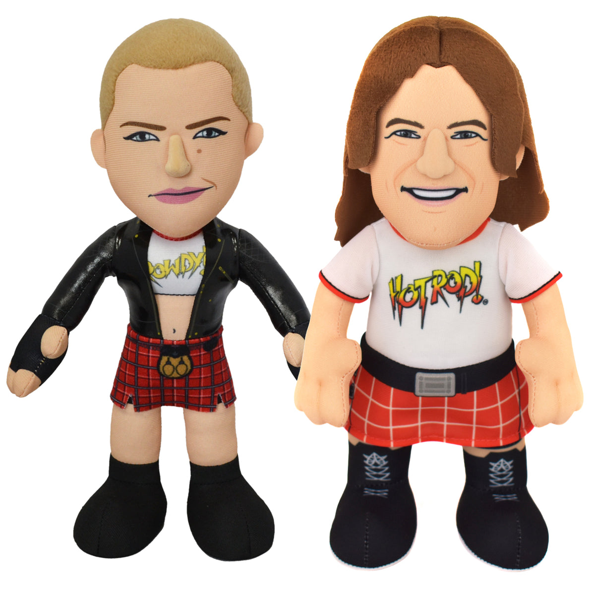 WWE Rowdy Bundle: Roddy Piper and Ronda Rousey 10&quot; Plush Figures