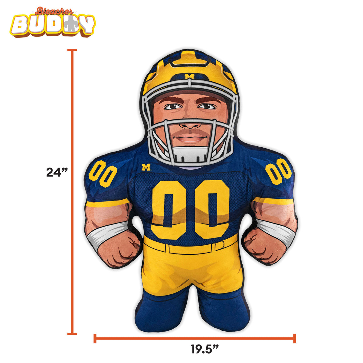 Michigan Wolverines Football Player 24" Mascot Bleacher Buddy