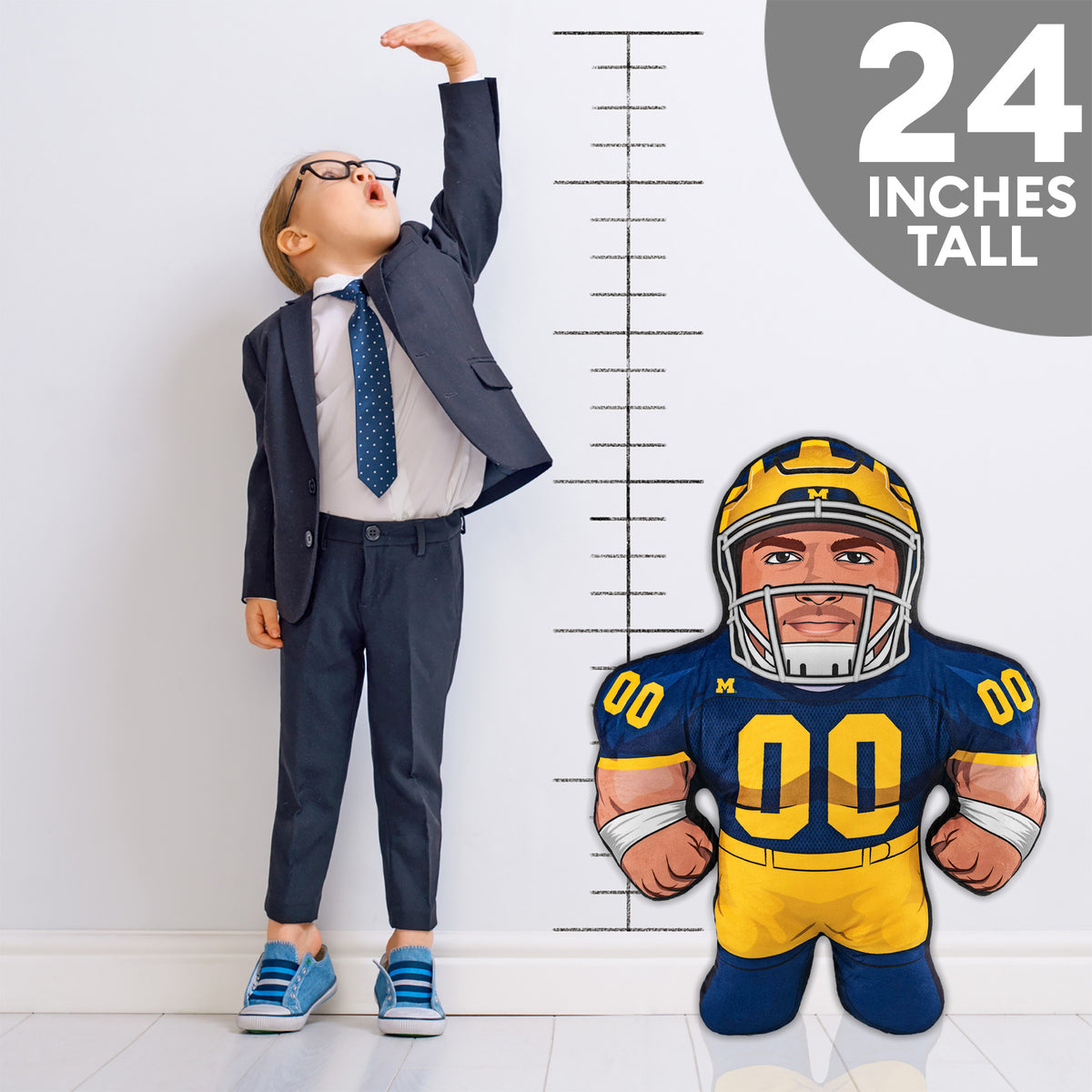 Michigan Wolverines Football Player 24&quot; Mascot Bleacher Buddy