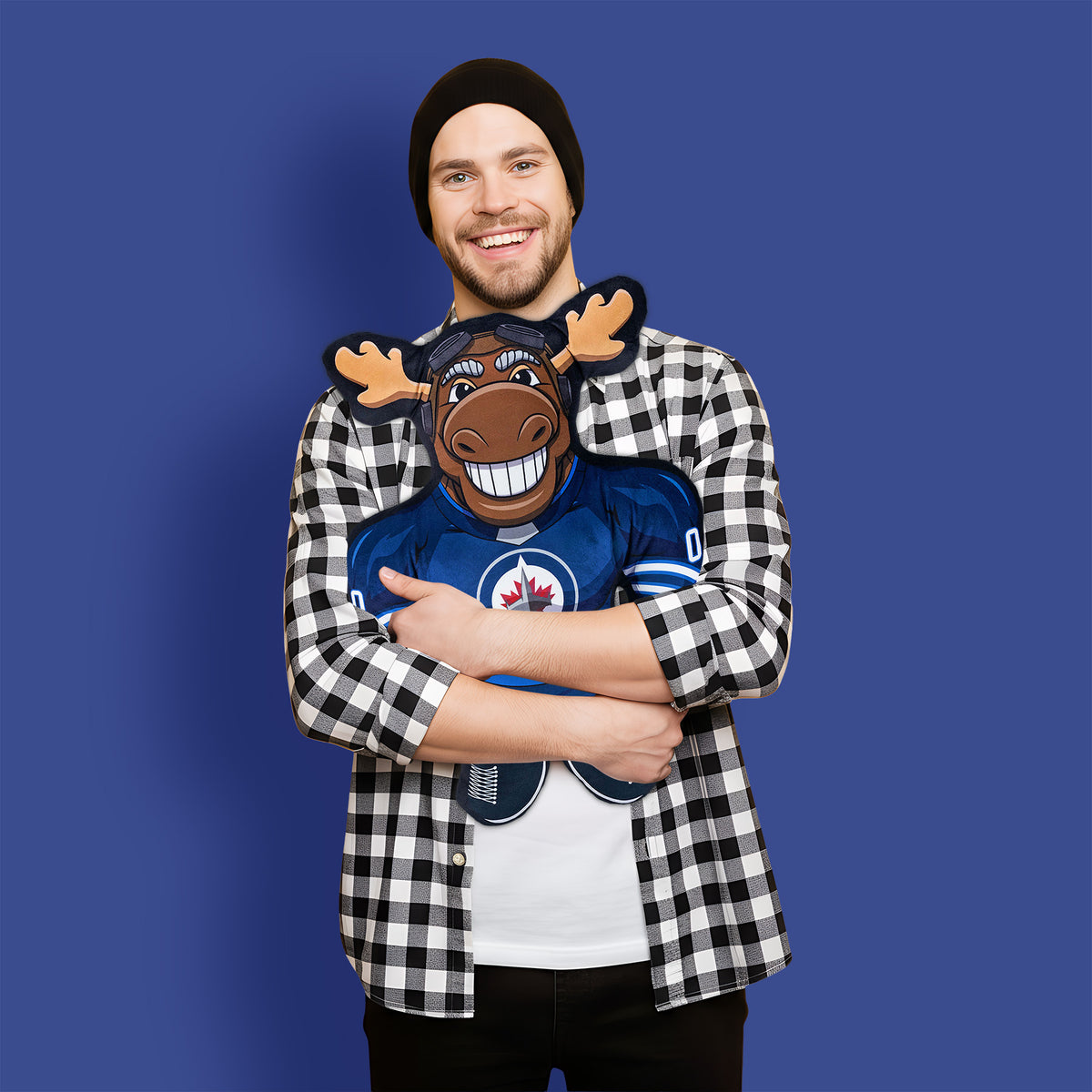 Winnipeg Jets Mick E. Moose 24" Mascot Bleacher Buddy