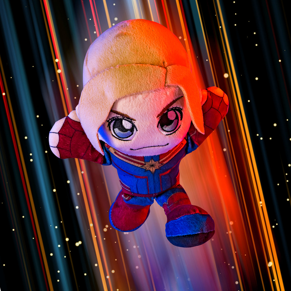 Captain Marvel &amp; Black Widow 8&quot; Kuricha Plush Bundle