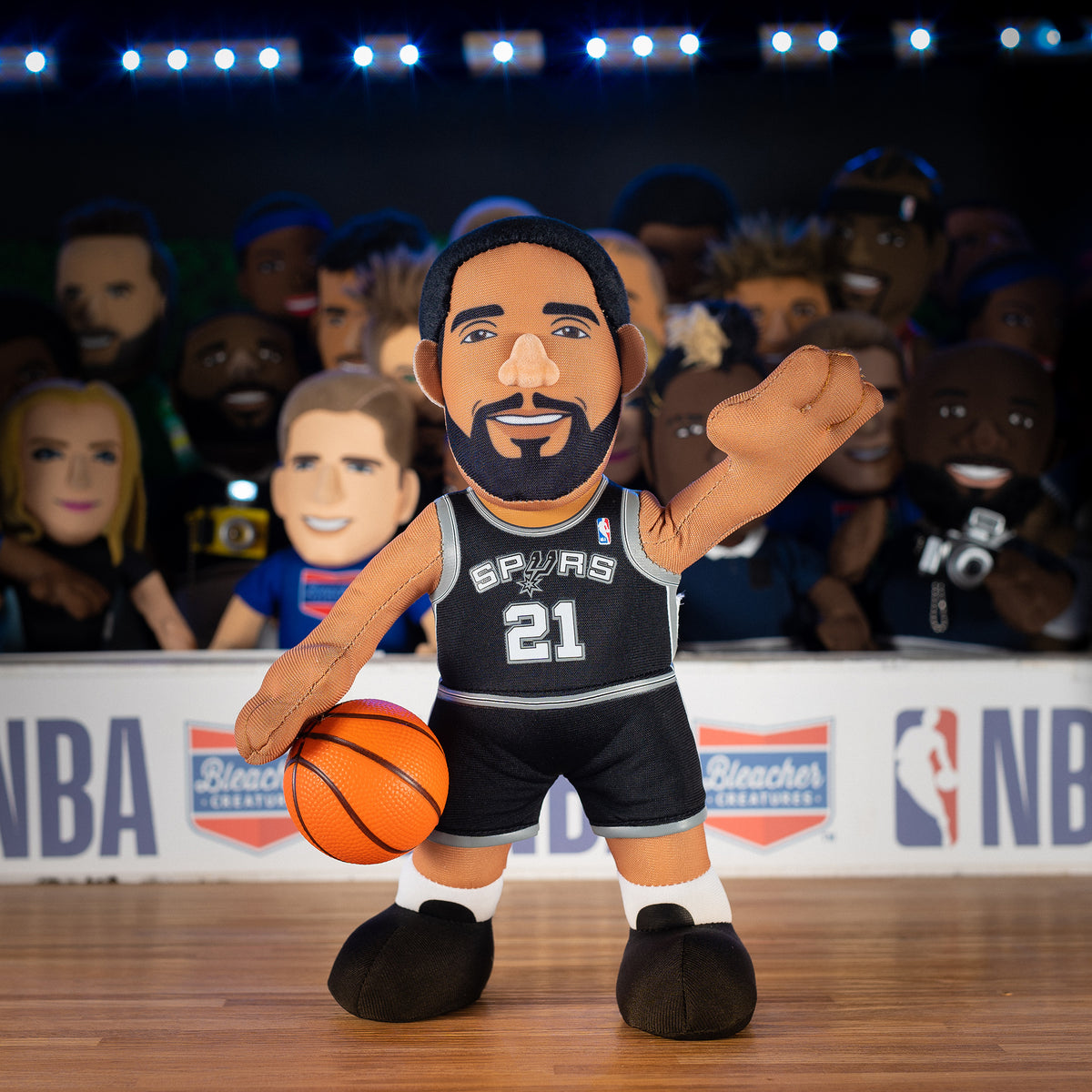 San Antonio Spurs Coyote &amp; Tim Duncan 10&quot; Plush Figures Bundle