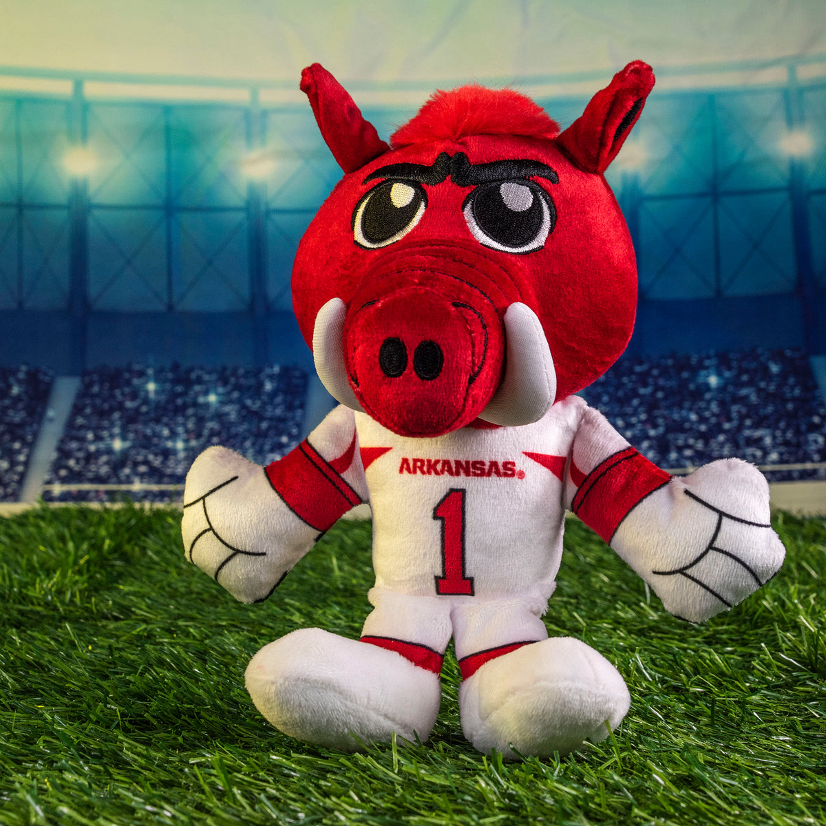 Arkansas Razorbacks Big Red 8&quot; Mascot Kuricha Plush