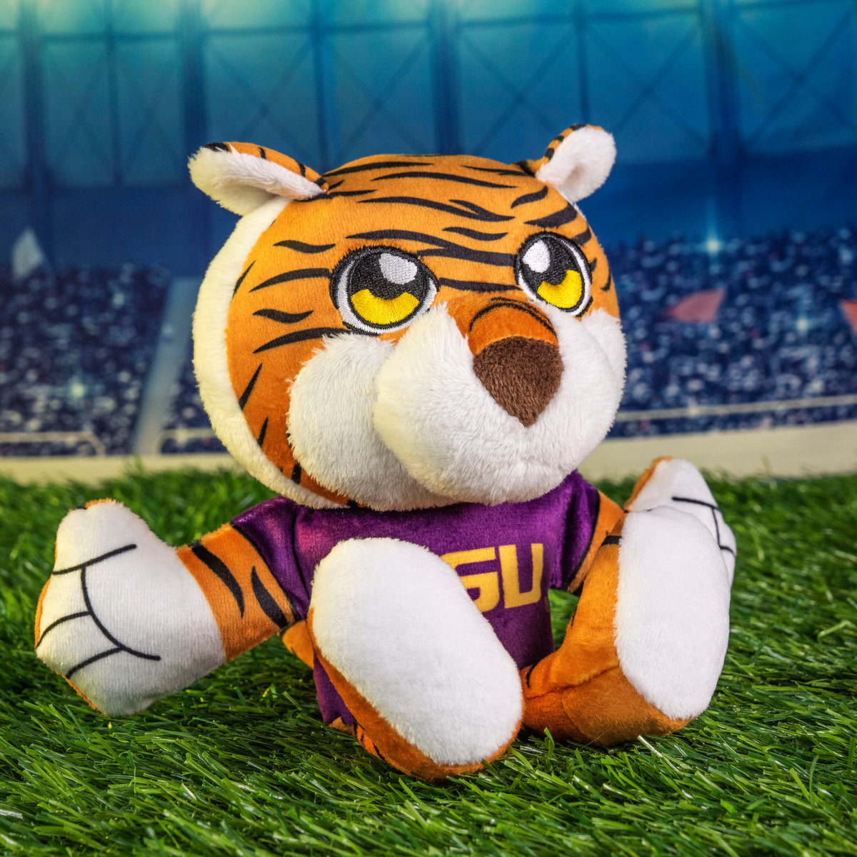 LSU Mike the Tiger 8&quot; Mascot Kuricha Sitting Plush