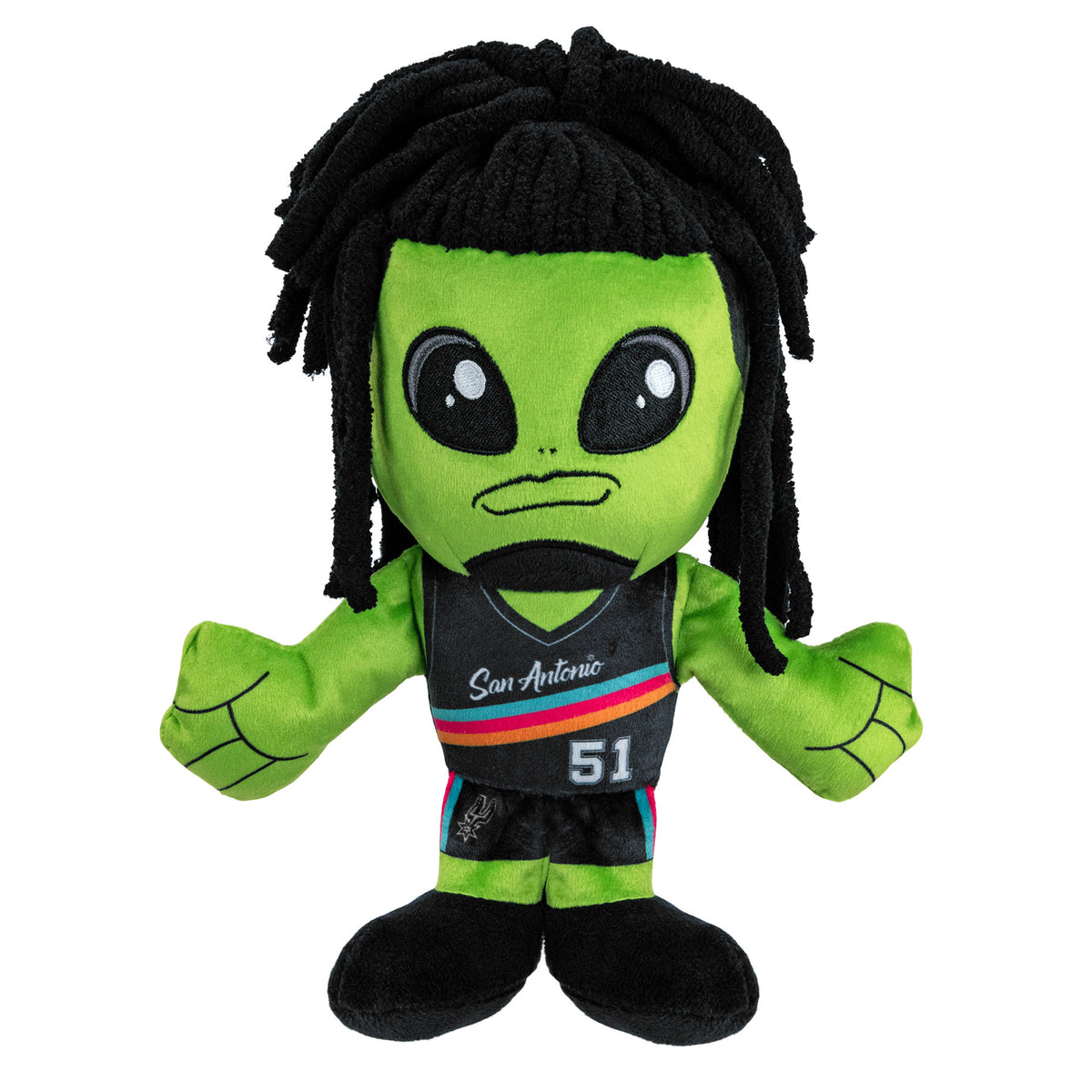 San Antonio Spurs Alien with Braids 8" NBA Kuricha Plush