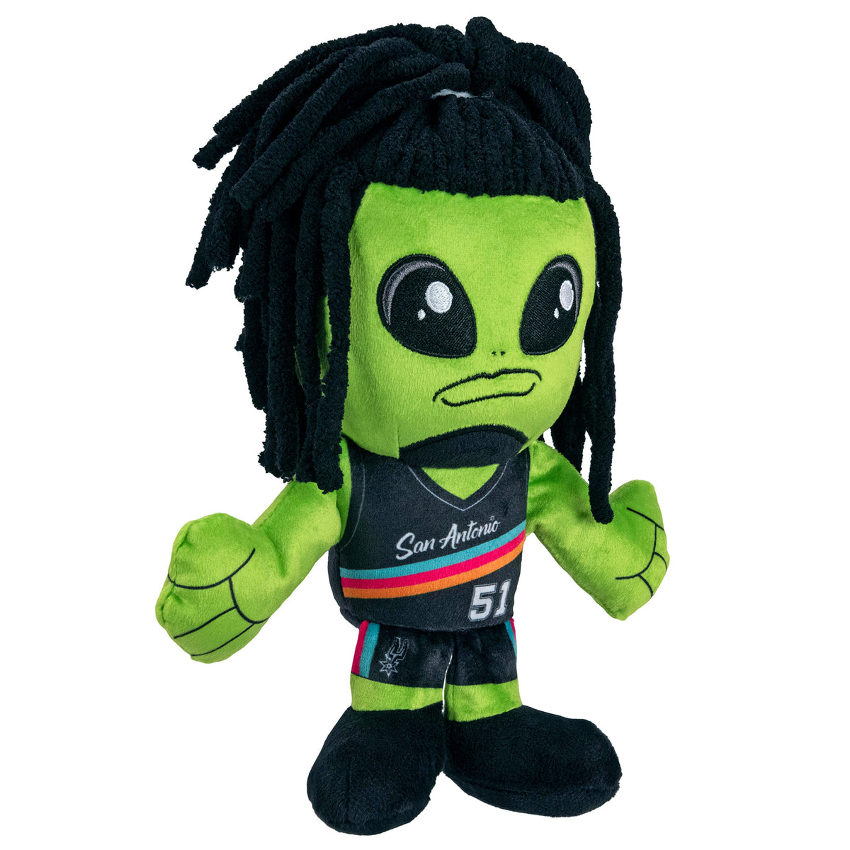 San Antonio Spurs Alien with Braids 8" NBA Kuricha Plush