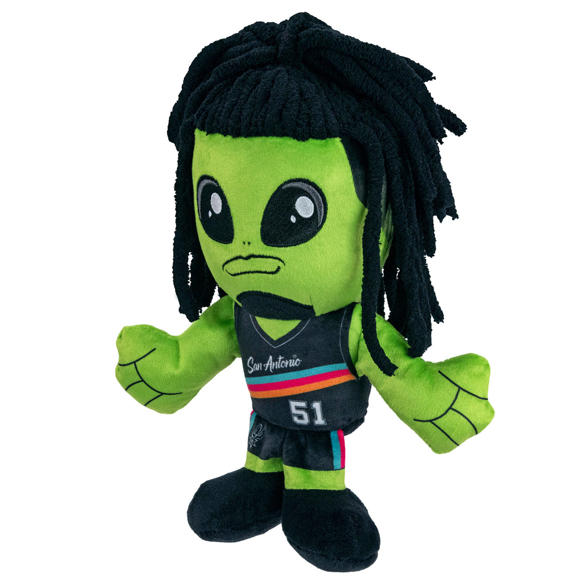 San Antonio Spurs Alien with Braids 8" NBA Kuricha Plush