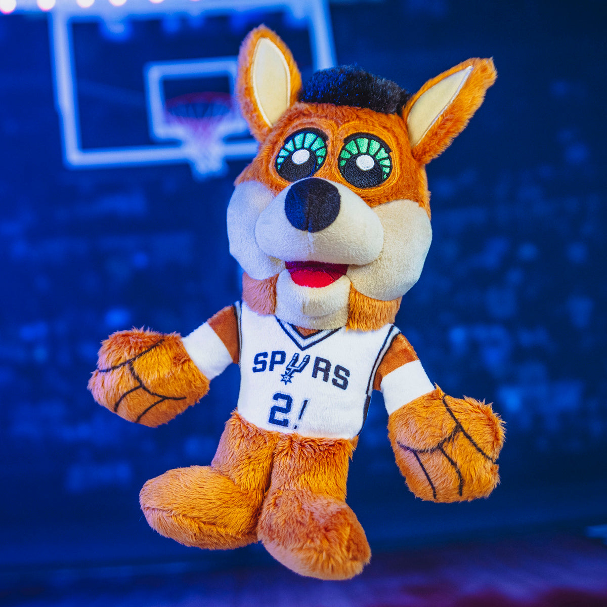 San Antonio Spurs Coyote Mascot 8&quot; Kuricha Plush (Association Uniform)