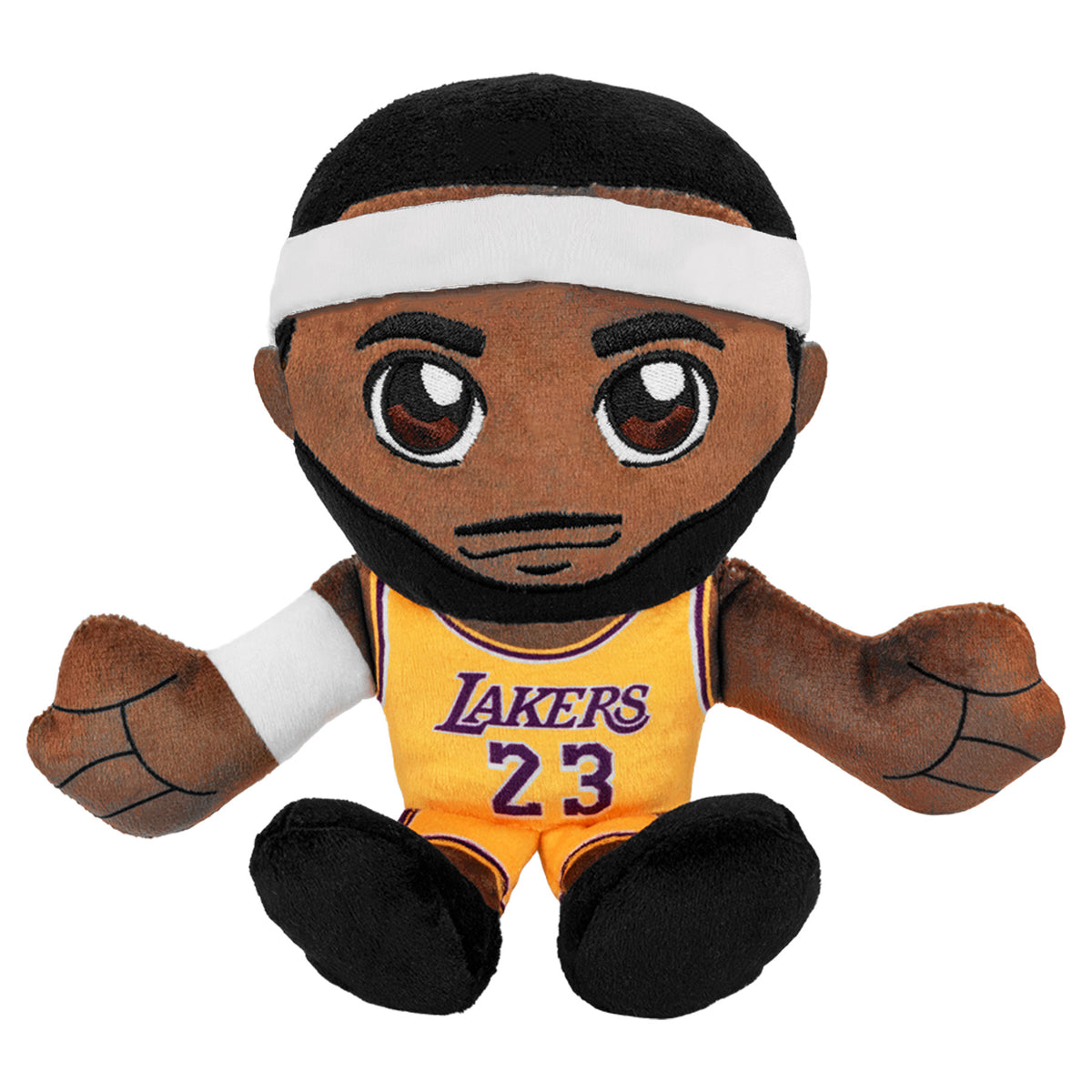 Los Angeles Lakers LeBron James 8&quot; Kuricha Plush (Gold Jersey)