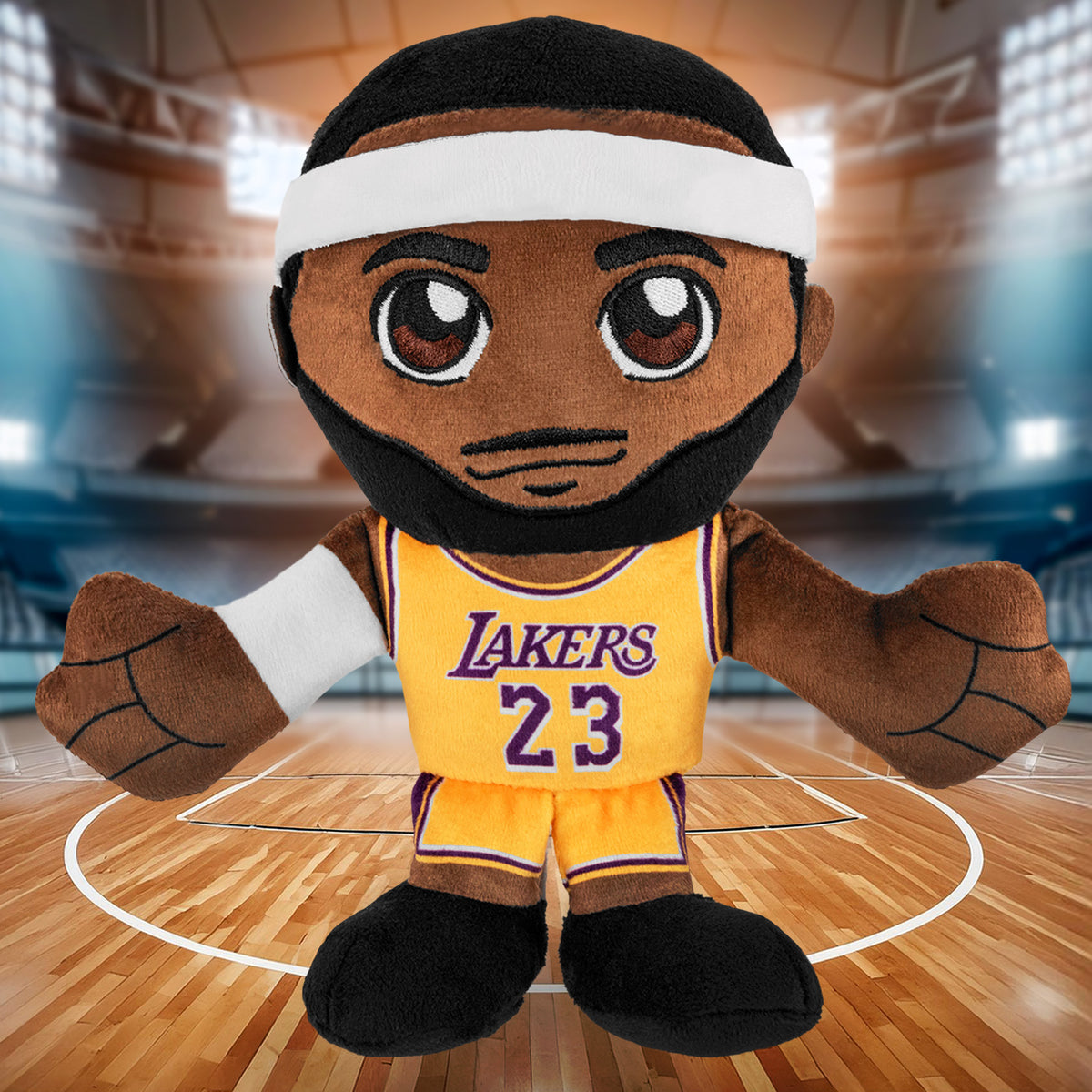 Los Angeles Lakers LeBron James 8&quot; Kuricha Plush (Gold Jersey)