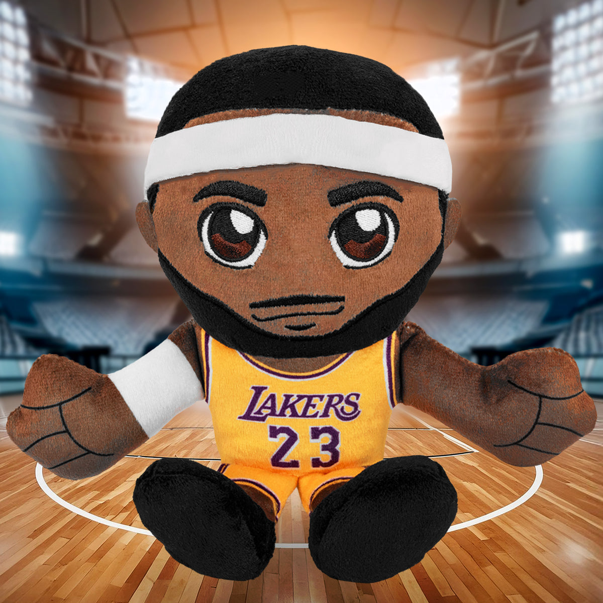 Los Angeles Lakers LeBron James 8&quot; Kuricha Plush (Gold Jersey)