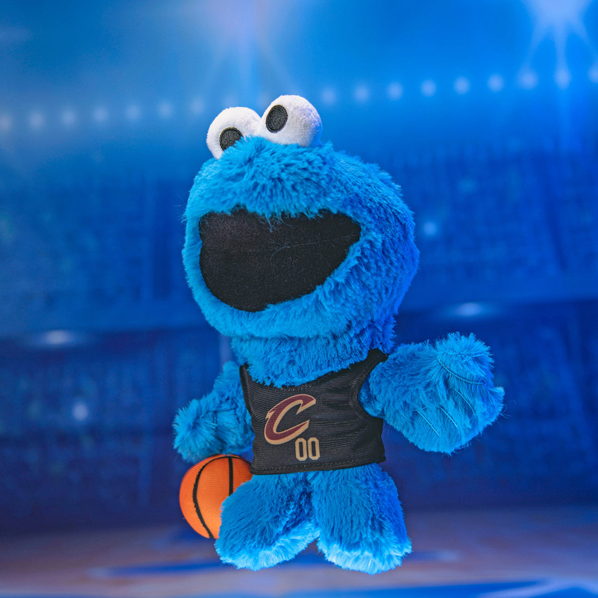 Cleveland Cavaliers Sesame Street Cookie Monster 8&quot; Kuricha Plush