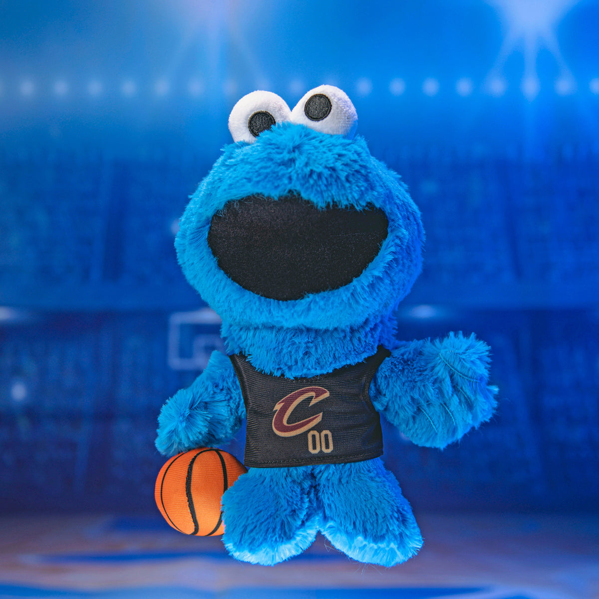 Cleveland Cavaliers Sesame Street Cookie Monster 8&quot; Kuricha Plush