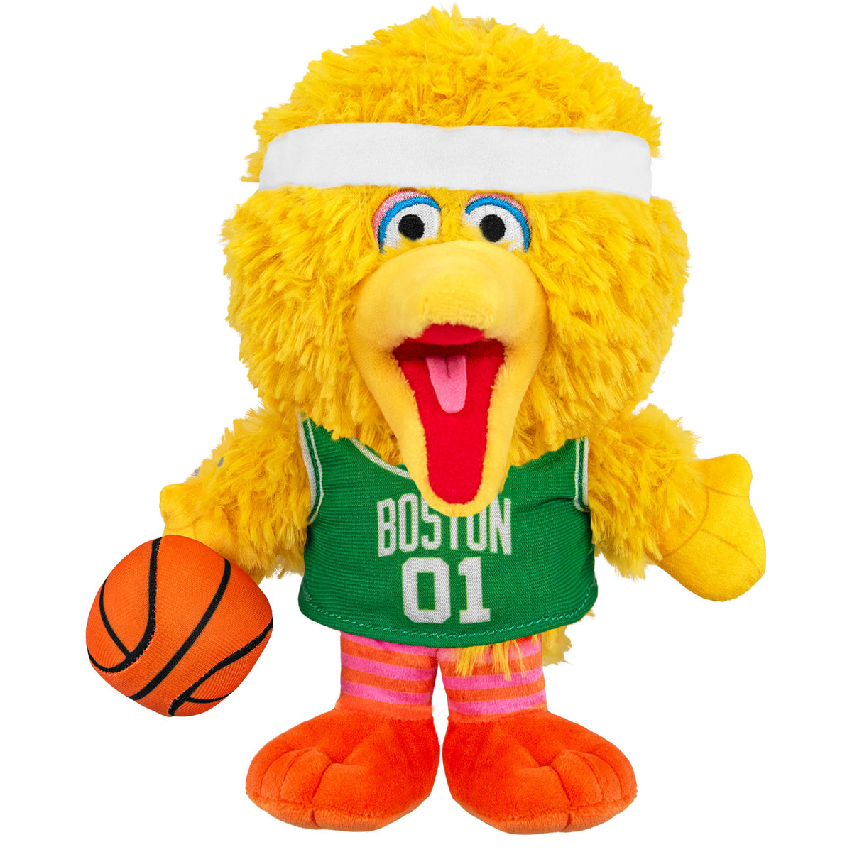 Boston Celtics Sesame Street Big Bird 8&quot; Kuricha Plush