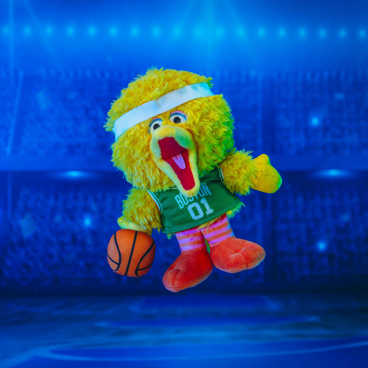 Boston Celtics Sesame Street Big Bird 8&quot; Kuricha Plush