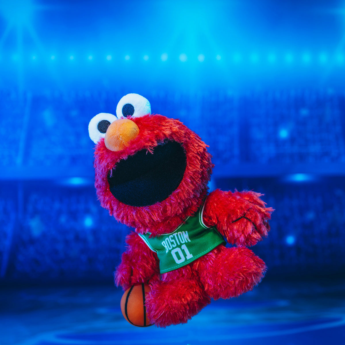 Boston Celtics Sesame Street Elmo 8&quot; Kuricha Plush