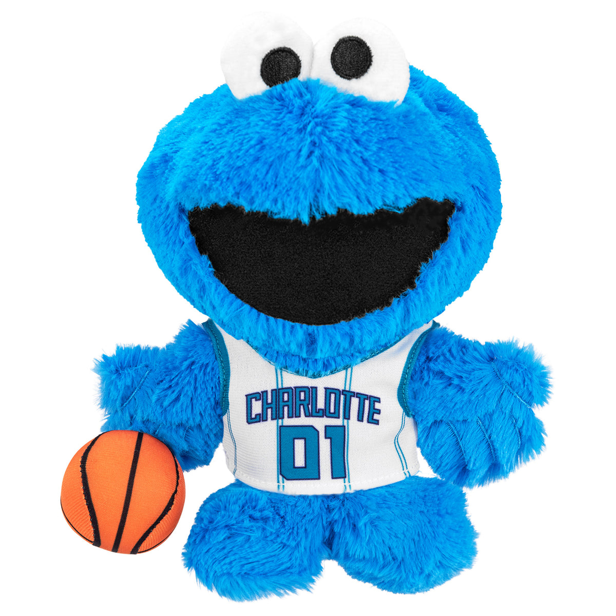 Charlotte Hornets Sesame Street Cookie Monster 8&quot; Kuricha Plush