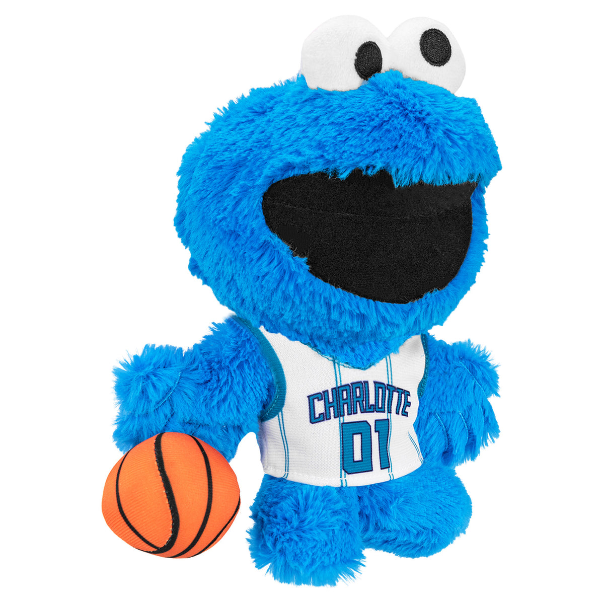 Charlotte Hornets Sesame Street Cookie Monster 8&quot; Kuricha Plush
