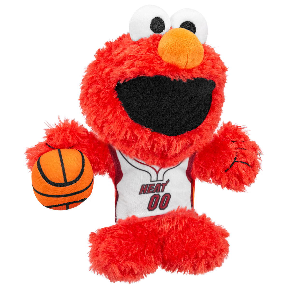 Miami Heat Sesame Street Elmo 8" NBA Kuricha Sitting Plush