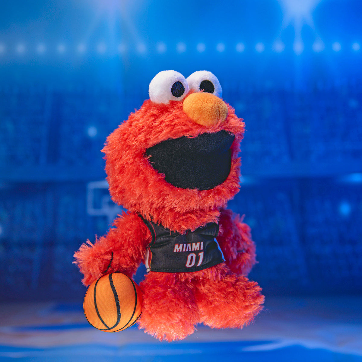 Miami Heat Sesame Street Elmo 8&quot; Kuricha Plush