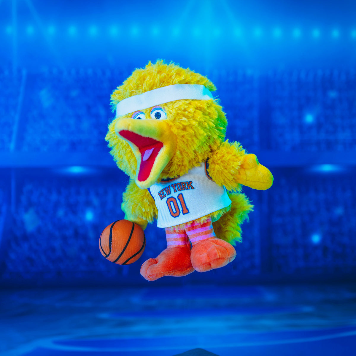New York Knicks Sesame Street Big Bird 8&quot; Kuricha Plush