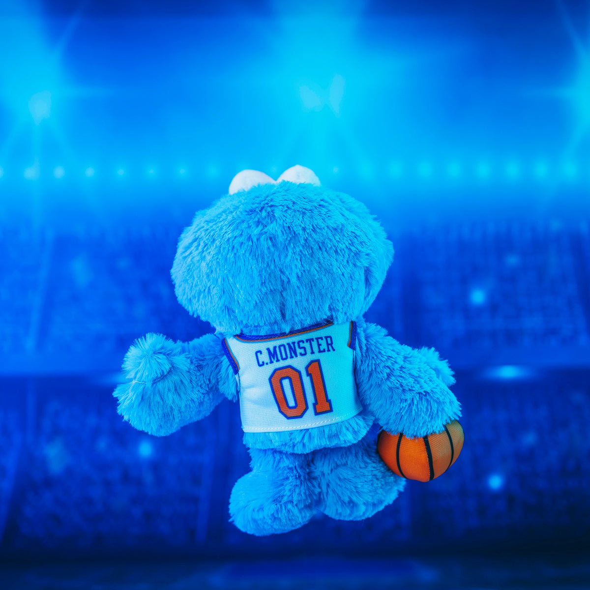 New York Knicks Sesame Street Cookie Monster 8&quot; Kuricha Plush