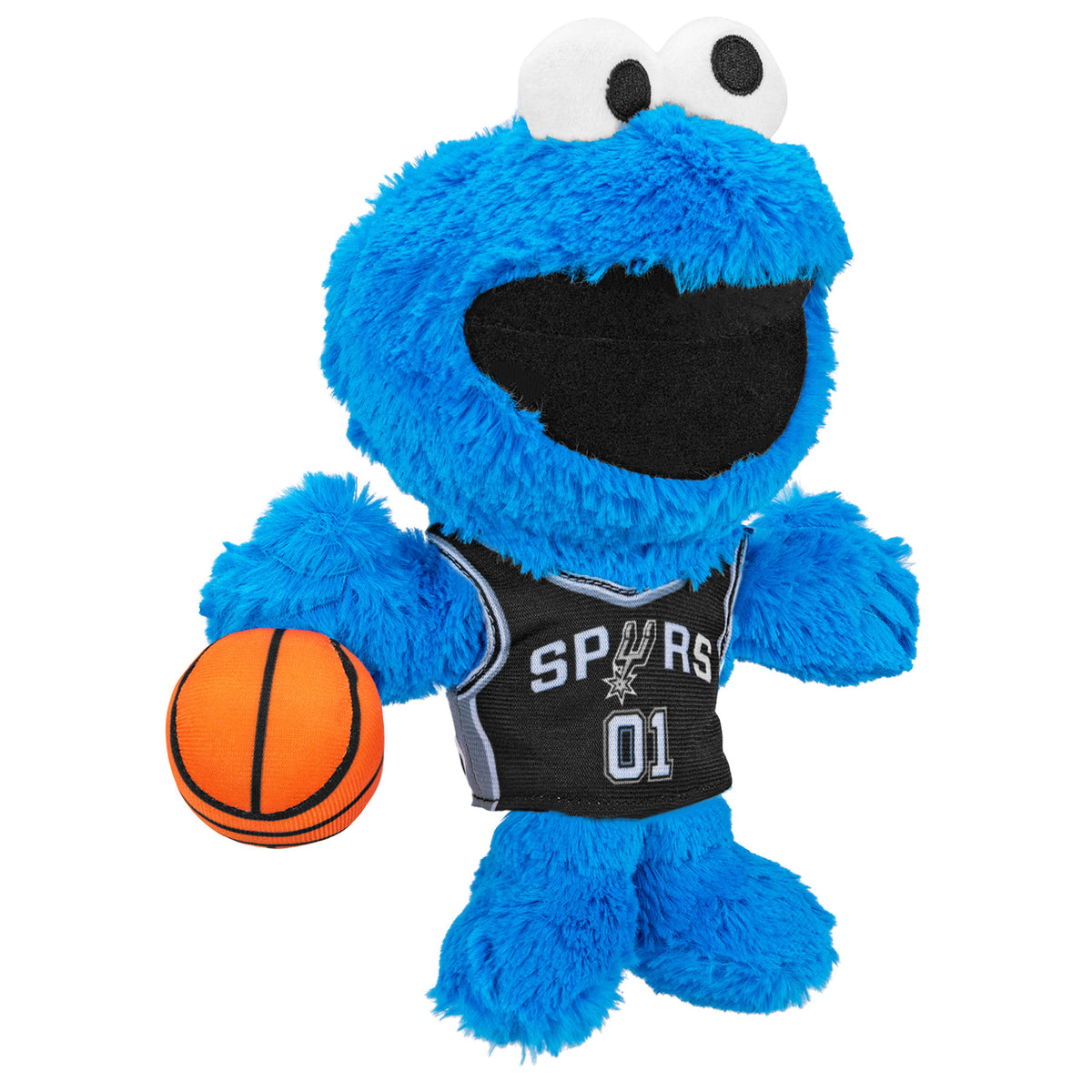 San Antonio Spurs Sesame Street Cookie Monster 8&quot; Kuricha Plush