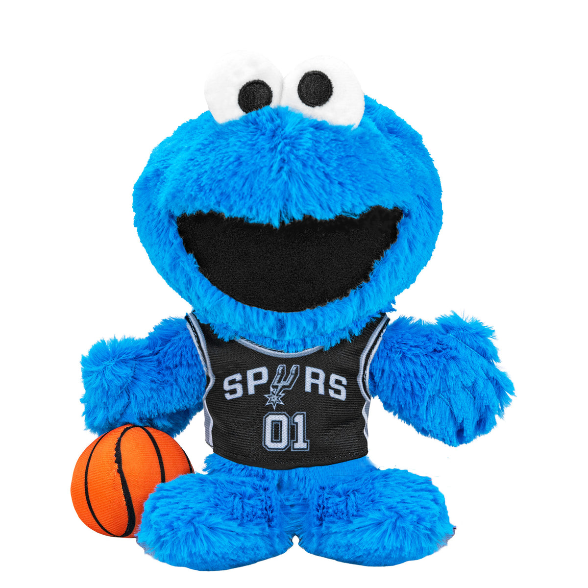 San Antonio Spurs Sesame Street Cookie Monster 8&quot; Kuricha Plush