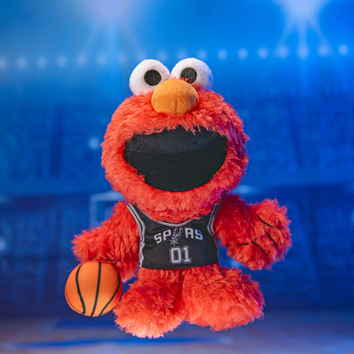 San Antonio Spurs Sesame Street Elmo 8&quot; Kuricha Plush