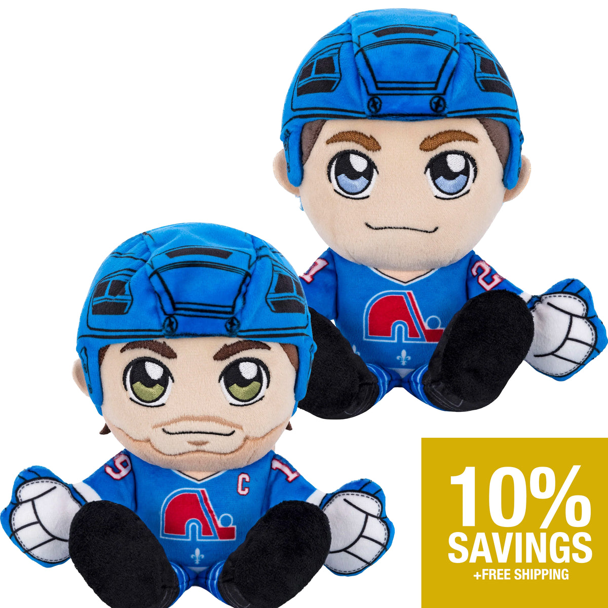 Quebec Nordiques Bundle: 8&quot; Joe Sakic &amp; Peter Forsberg Kuricha Plushies