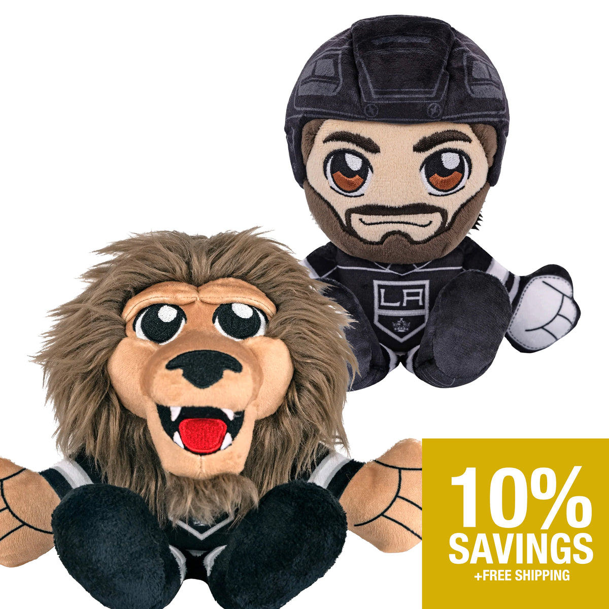 Los Angeles Kings Bundle: 8&quot; Drew Doughty &amp; Bailey Kuricha Plushies