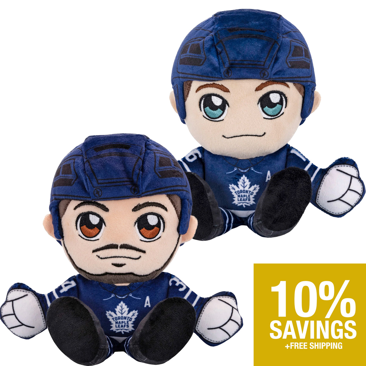 Toronto Maple Leafs Bundle: 8&quot; Mitch Marner &amp; Auston Matthews Kuricha Plushies