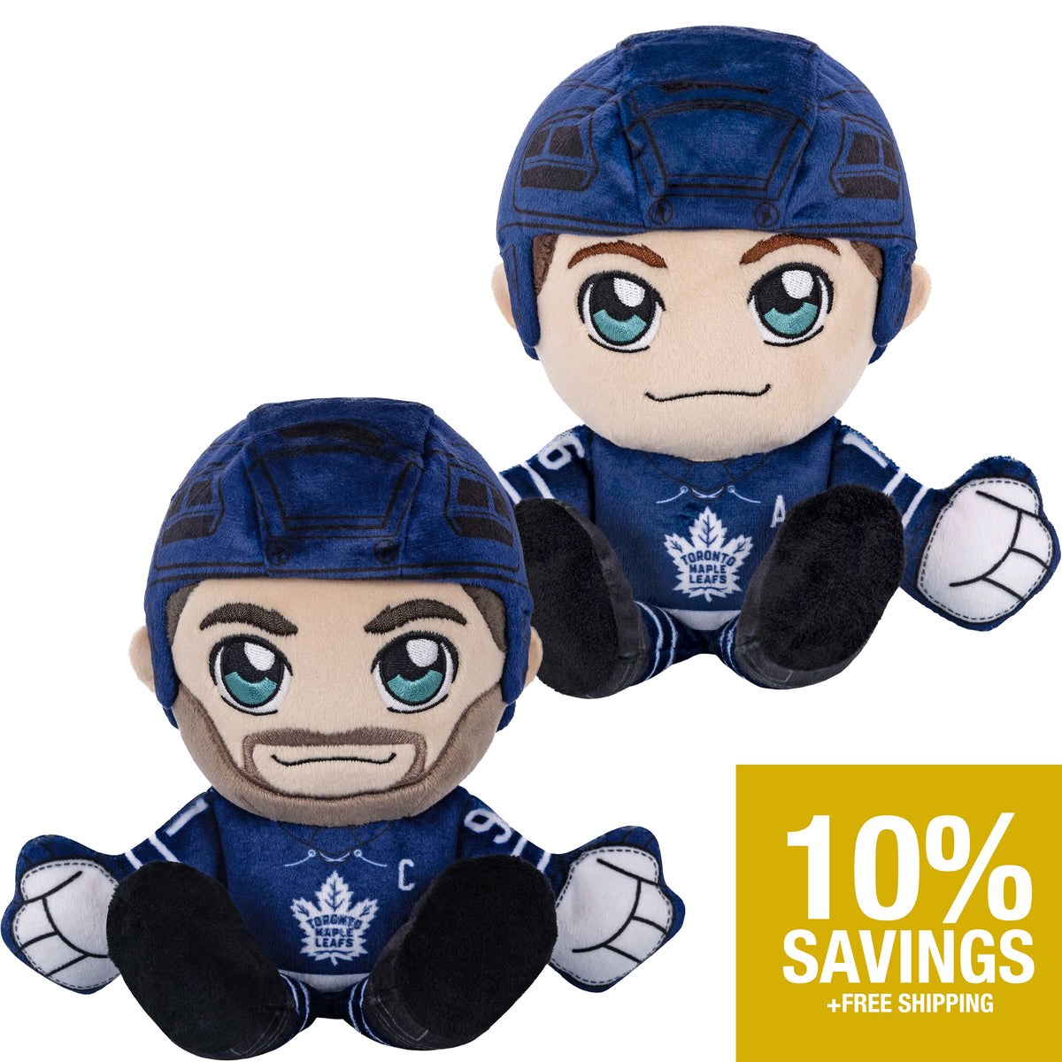 Toronto Maple Leafs Bundle: 8&quot; Mitch Marner &amp; Jonathan Tavares Kuricha Plushies