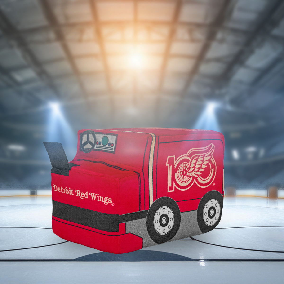 Detroit Red Wings Centennial Zamboni 7" Kuricha Sitting Plush