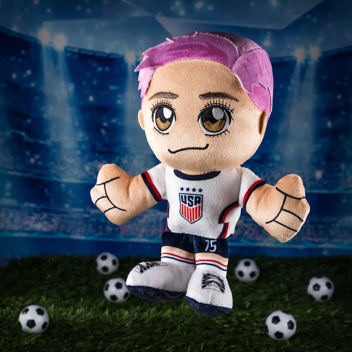 US Women&#39;s Soccer Kuricha Bundle: Lindsey Horan and Megan Rapinoe Kuricha Plushies