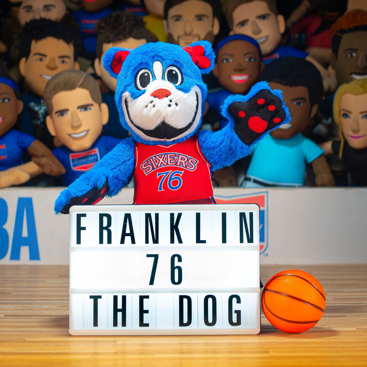 Philadelphia 76ers Franklin Hardwood Classics 10&quot; Mascot Plush Figure (Red Uniform)