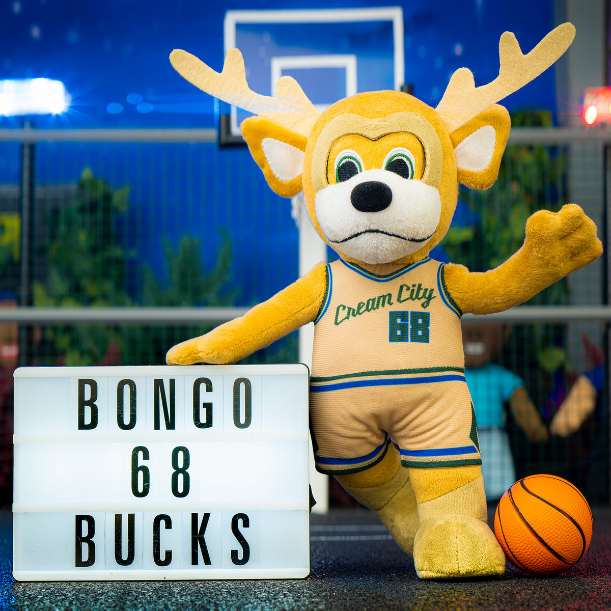 Milwaukee Bucks Bango 10" NBA Plush Figure Plush (City Edition 2025)