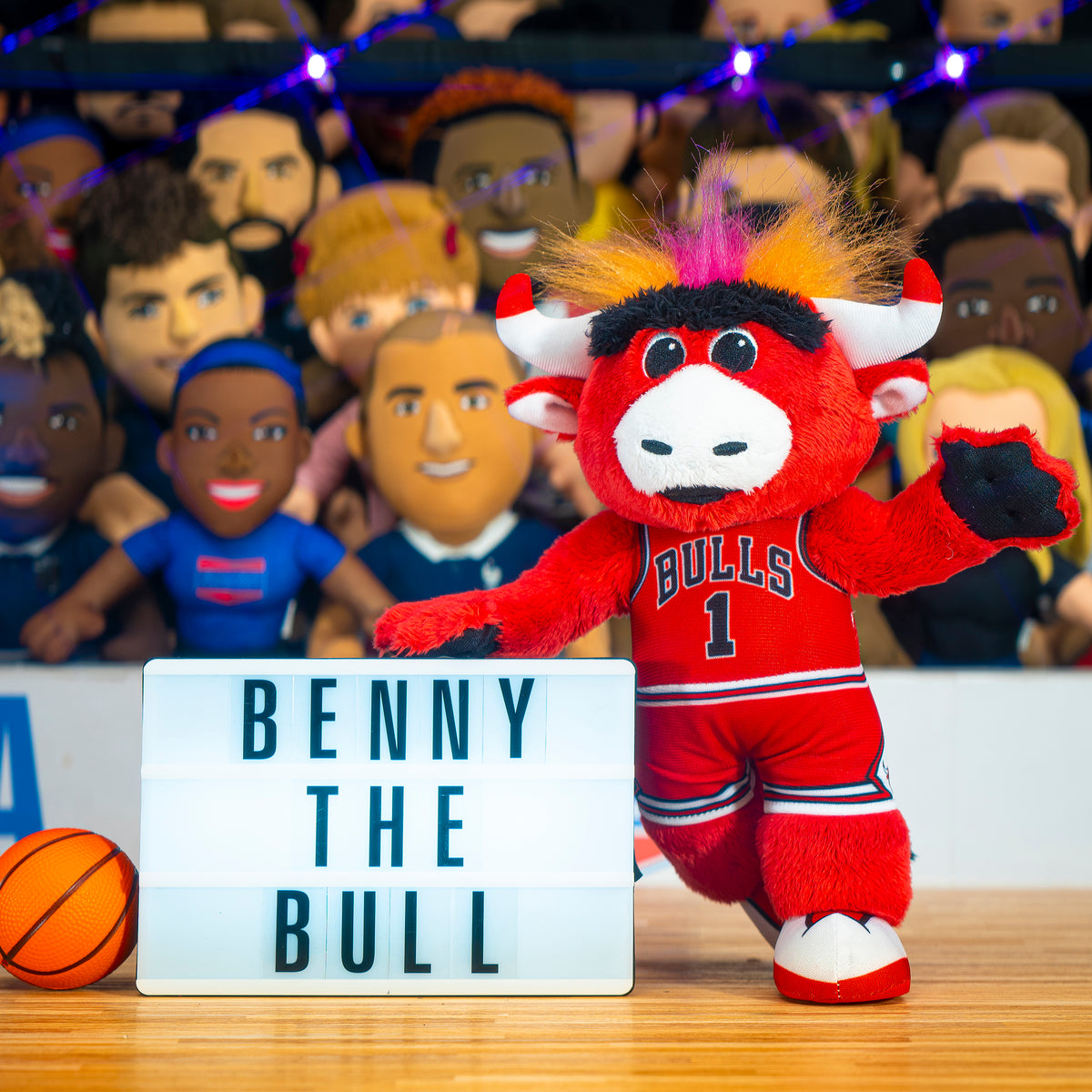 Chicago Bulls Benny the Bull 10&quot; Mascot Plush Figure (Red Uniform Icon)