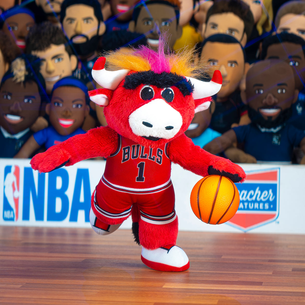 Chicago Bulls Benny the Bull 10&quot; Mascot Plush Figure (Red Uniform Icon)