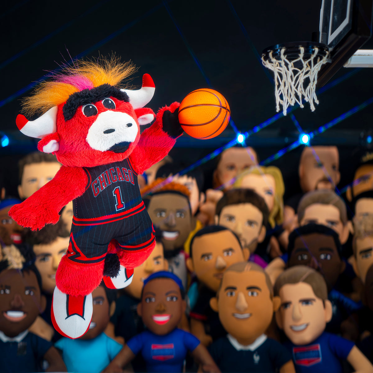Chicago Bulls Benny the Bull 10&quot; Mascot Plush Figure (Black Uniform)