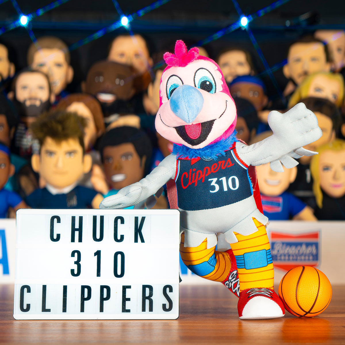 Los Angeles Clippers Chuck the Condor 10&quot; Mascot Plush Figure (Blue Uniform)