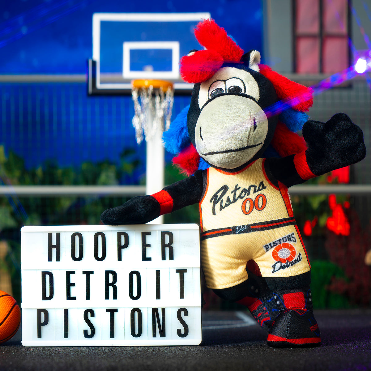 Detroit Pistons Hooper 10&quot; Mascot Plush Figure (City Edition 2024-25)