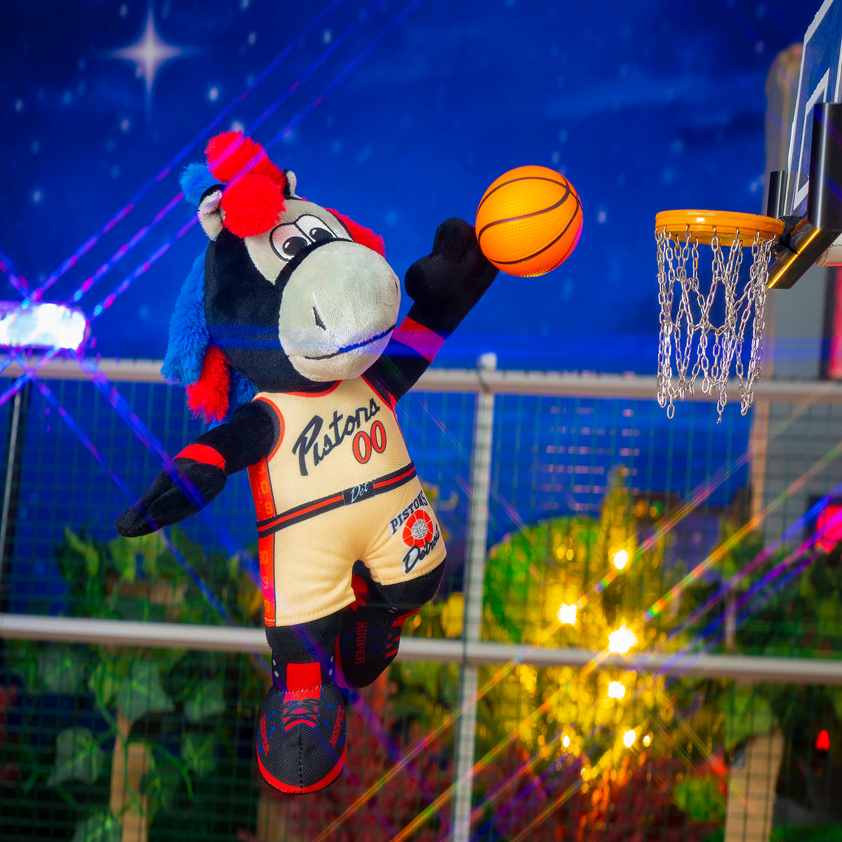 Detroit Pistons Hooper 10&quot; Mascot Plush Figure (City Edition 2024-25)
