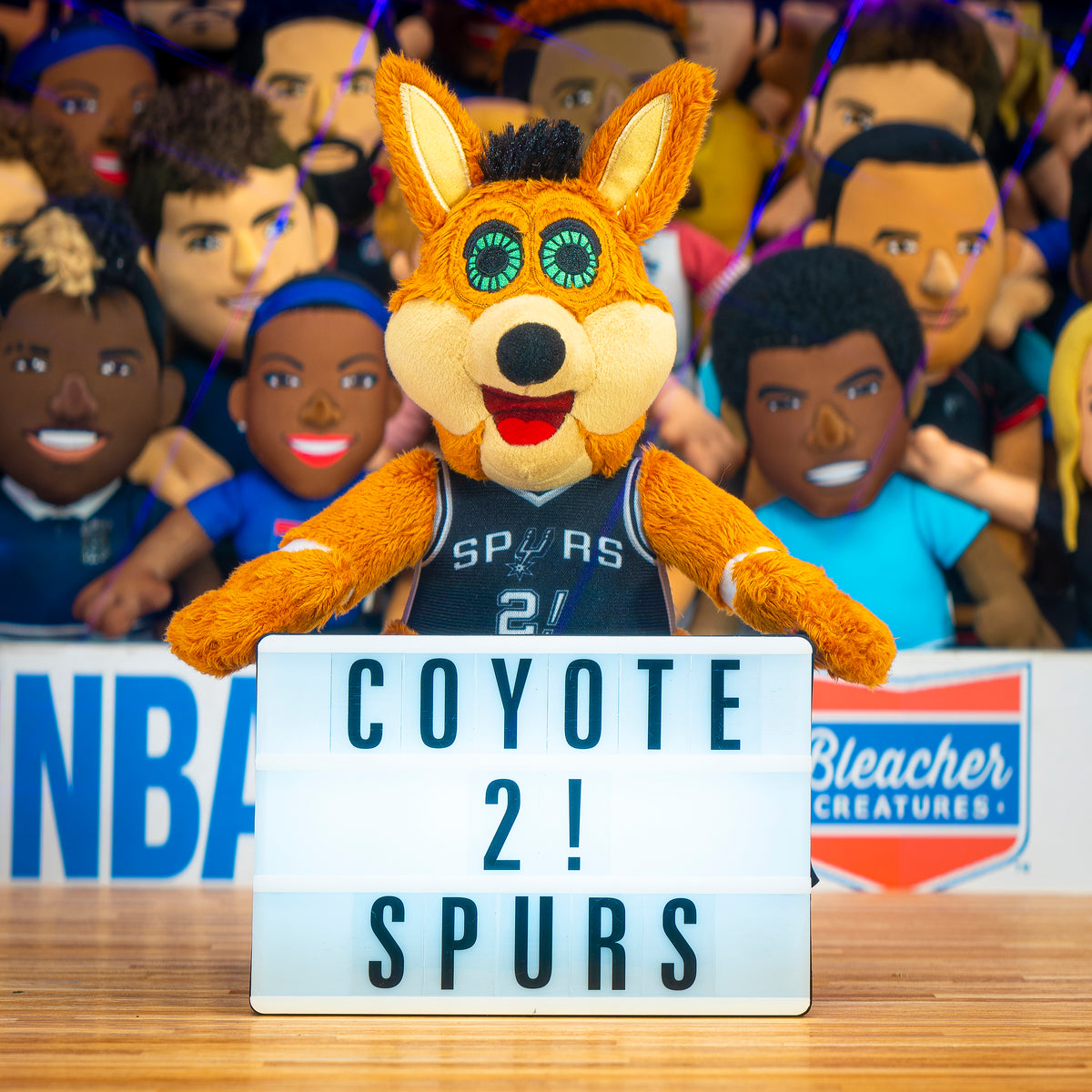 San Antonio Spurs Coyote 10&quot; Mascot Plush Figure (Icon Uniform)