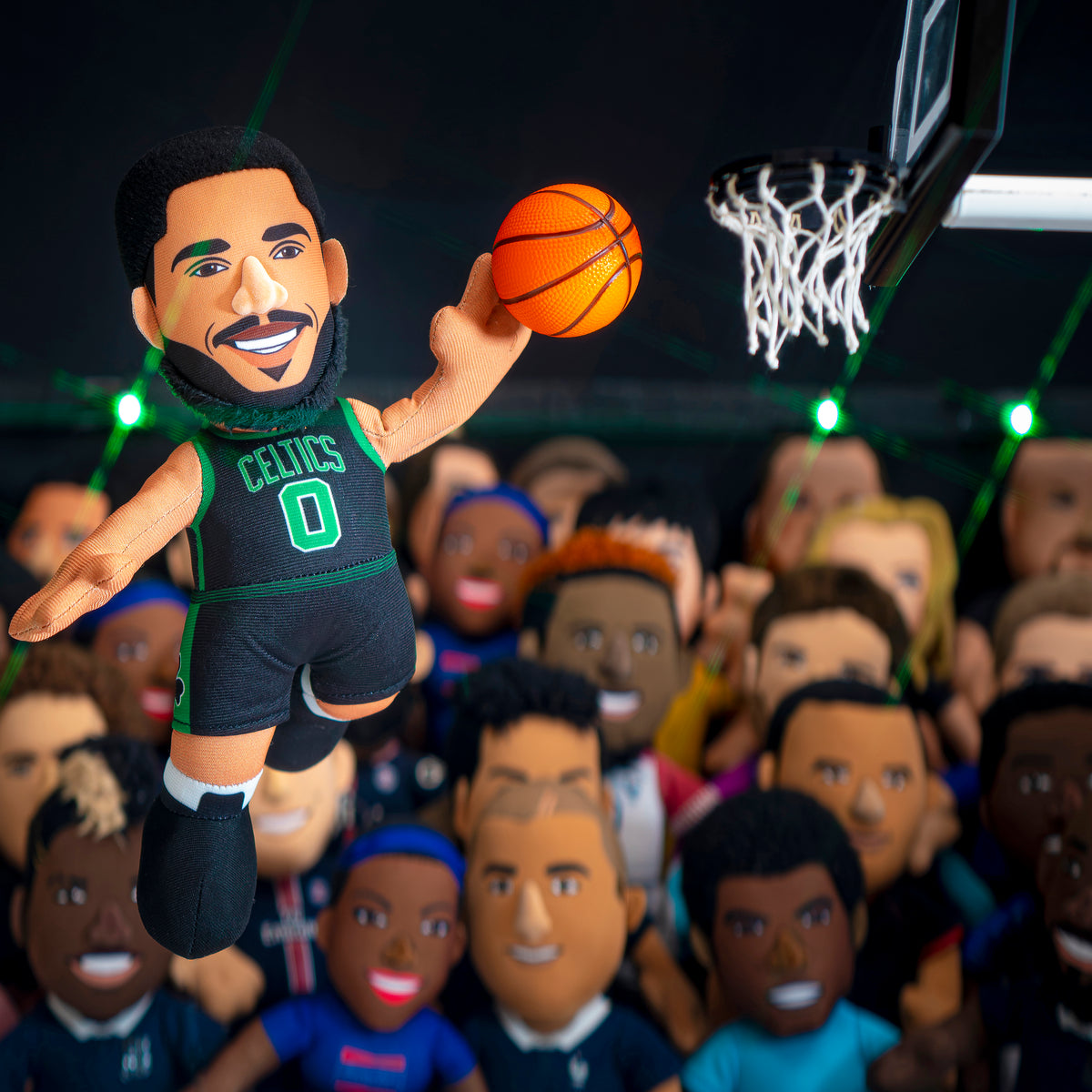 Boston Celtics Jayson Tatum 10&quot; Plush Figure (Black Uniform)