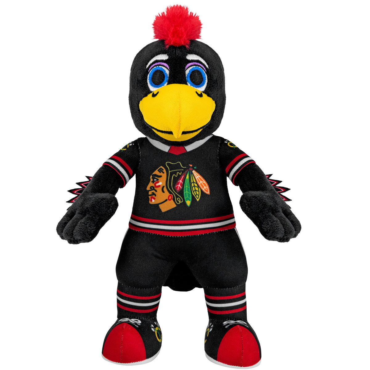 Chicago Blackhawks Tommyhawk Black Jersey 10" NHL Mascot Plush Figure