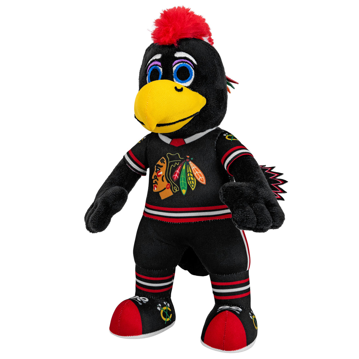 Chicago Blackhawks Tommyhawk Black Jersey 10" NHL Mascot Plush Figure